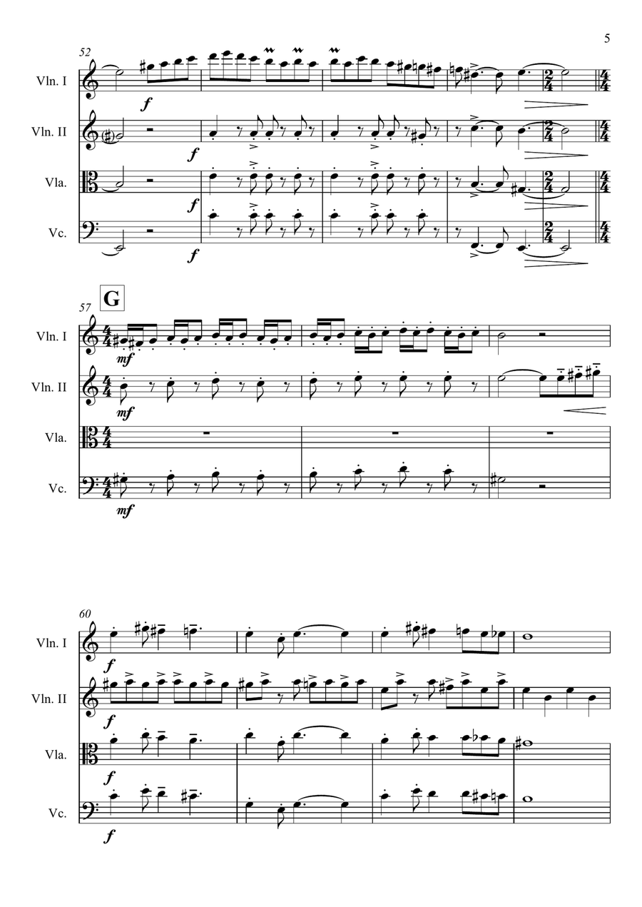 Commissario Montalbano String Quartet scores gallery preview page 5