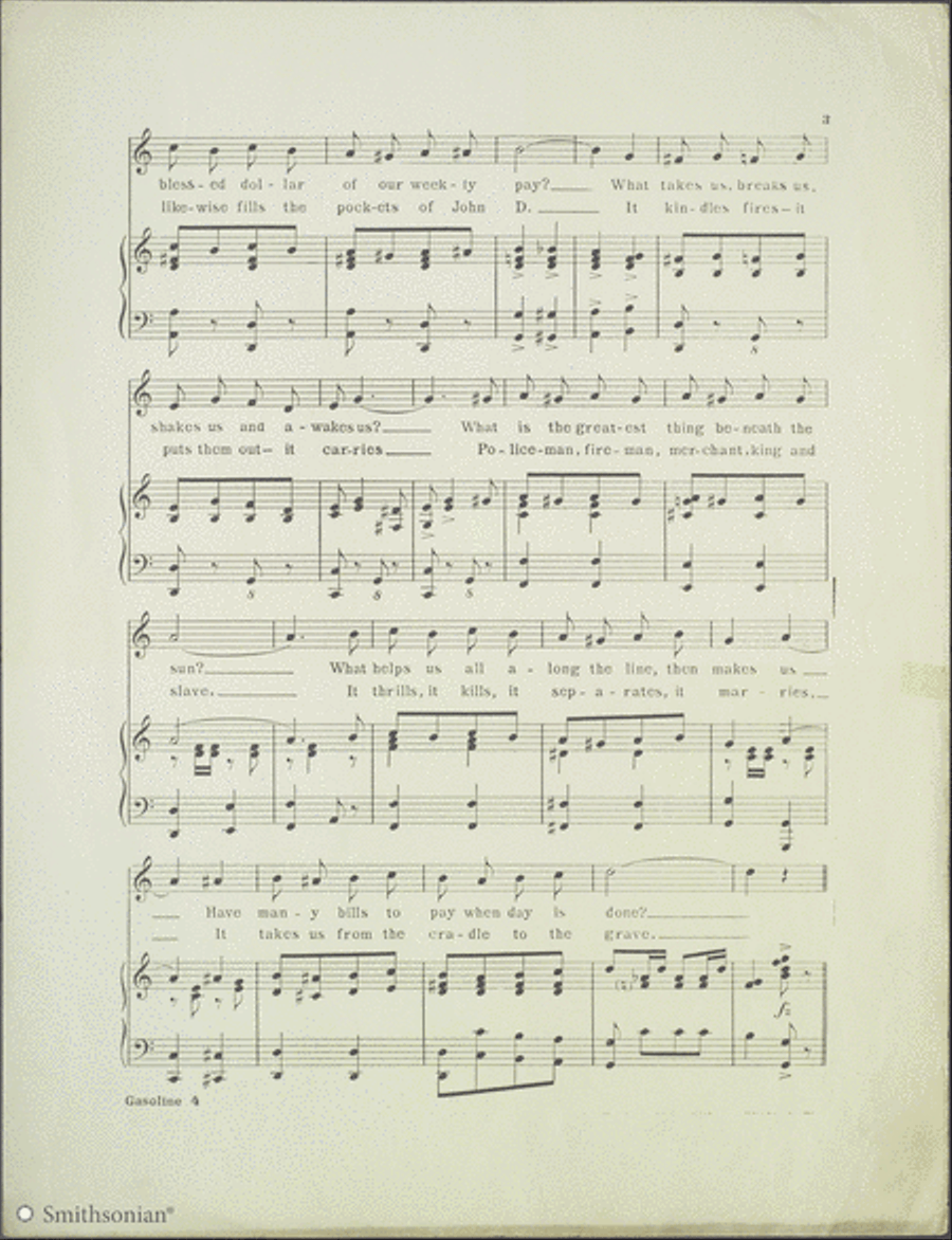 Gasoline Piano, Vocal scores gallery preview page 3