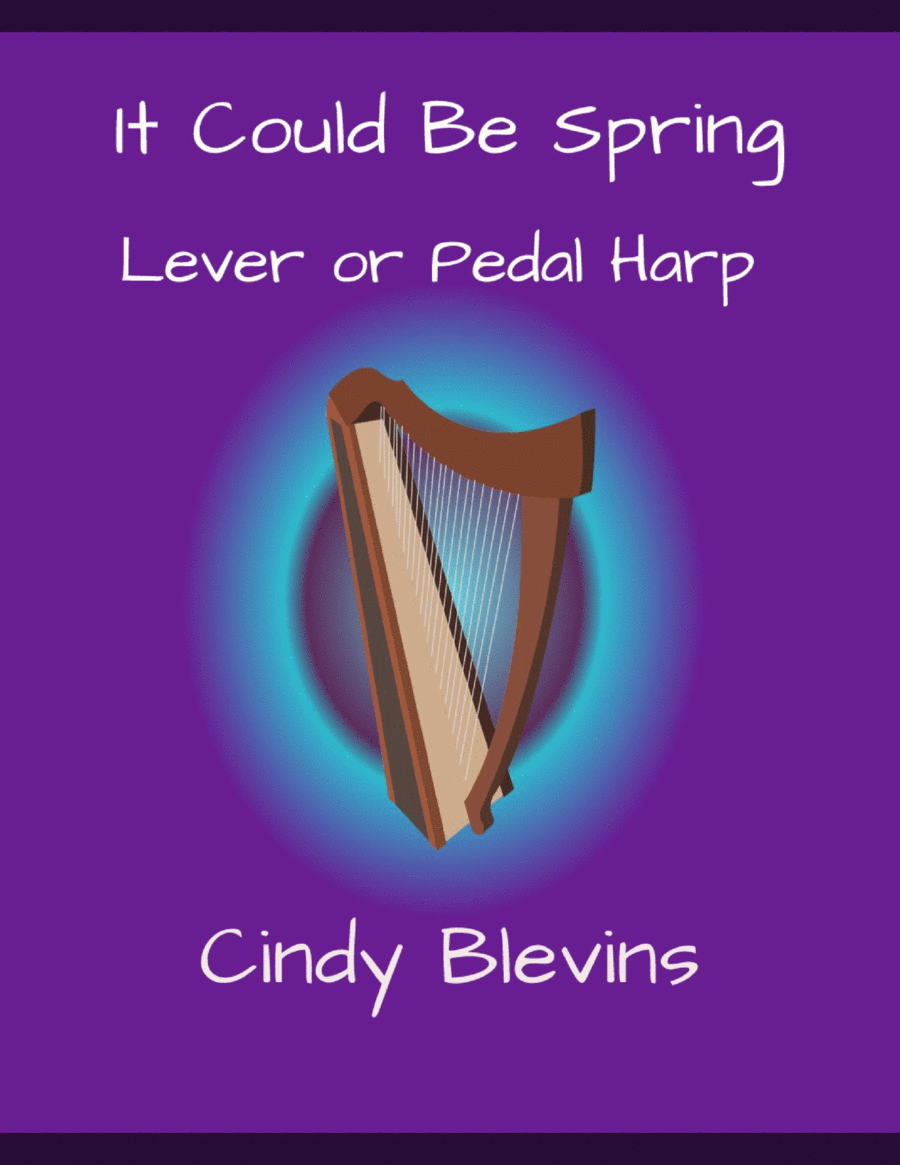 It Could Be Spring, original solo for Lever or Pedal Harp Pedal Harp scores gallery preview page 1