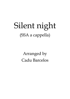 Book cover for Silent night - SSA