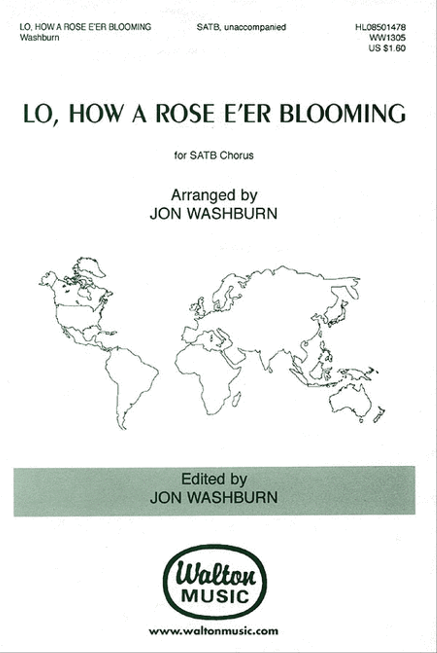 Lo, How a Rose E'er Blooming (SATB) 4-Part scores gallery preview page 1