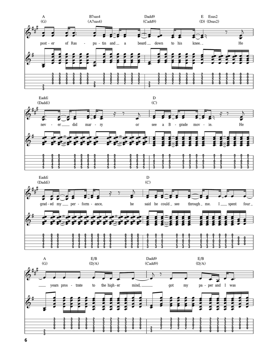 Closer To Fine Acoustic Guitar scores gallery preview page 6