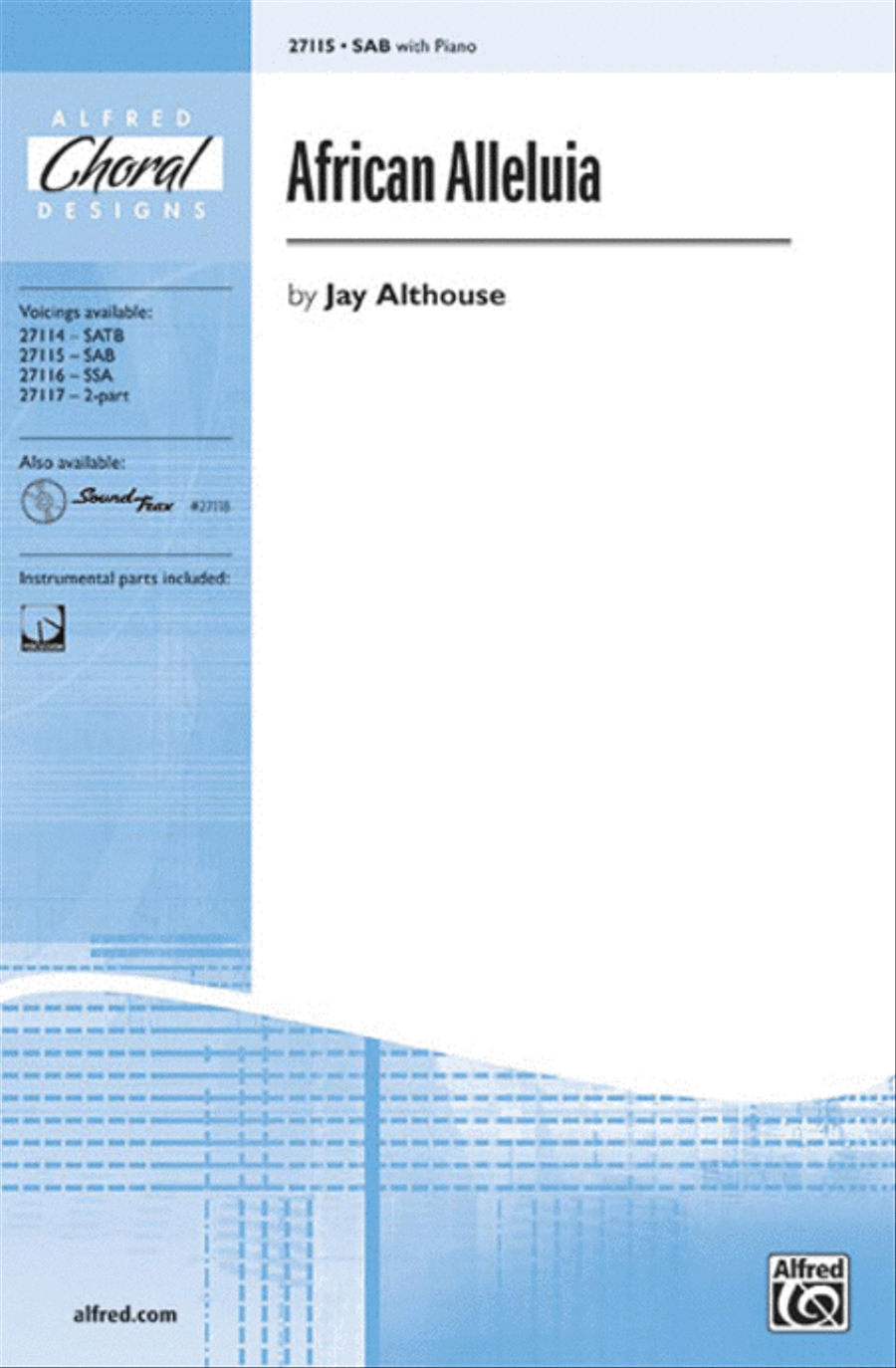African Alleluia 3-Part scores gallery preview page 1