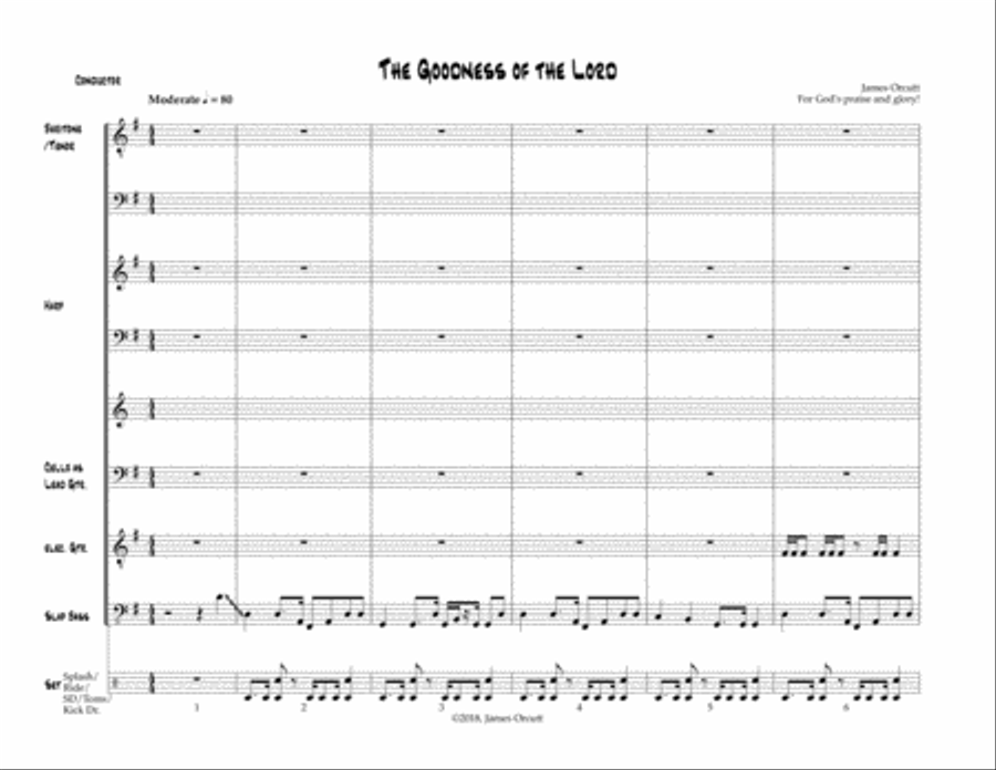 The Goodness of the Lord Small Ensemble scores gallery preview page 1