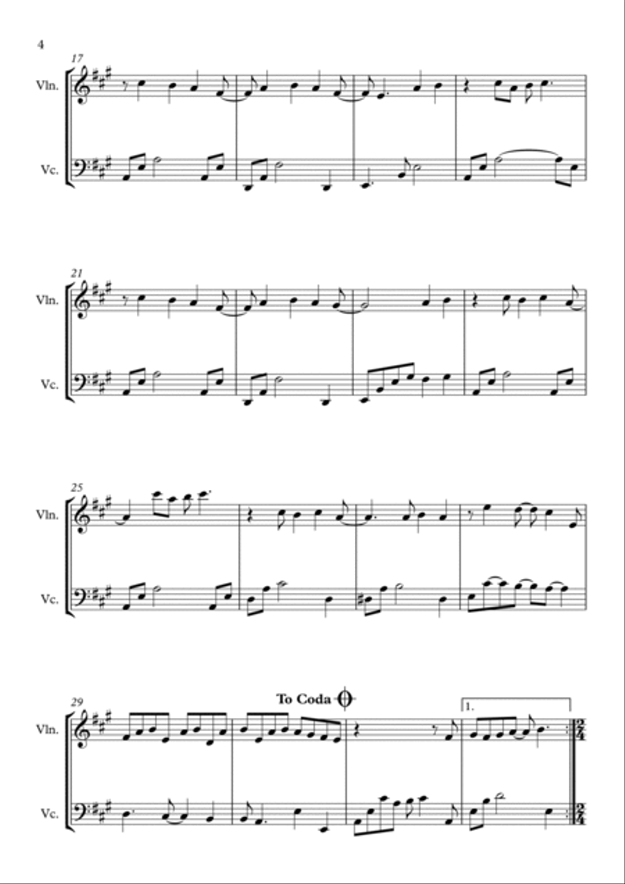 Here Comes The Sun Here Comes The Sun String Duet scores gallery preview page 5