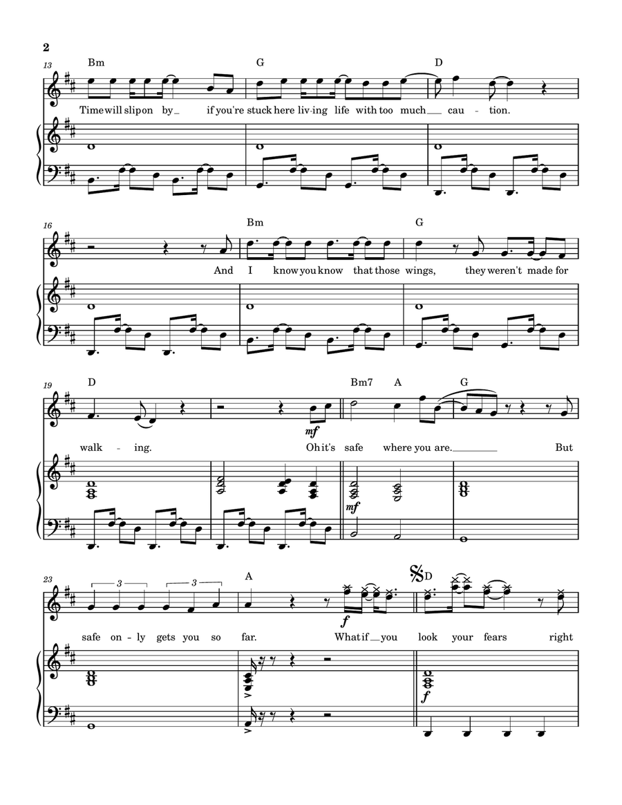 Kiss The Sky Piano, Vocal, Guitar scores gallery preview page 3