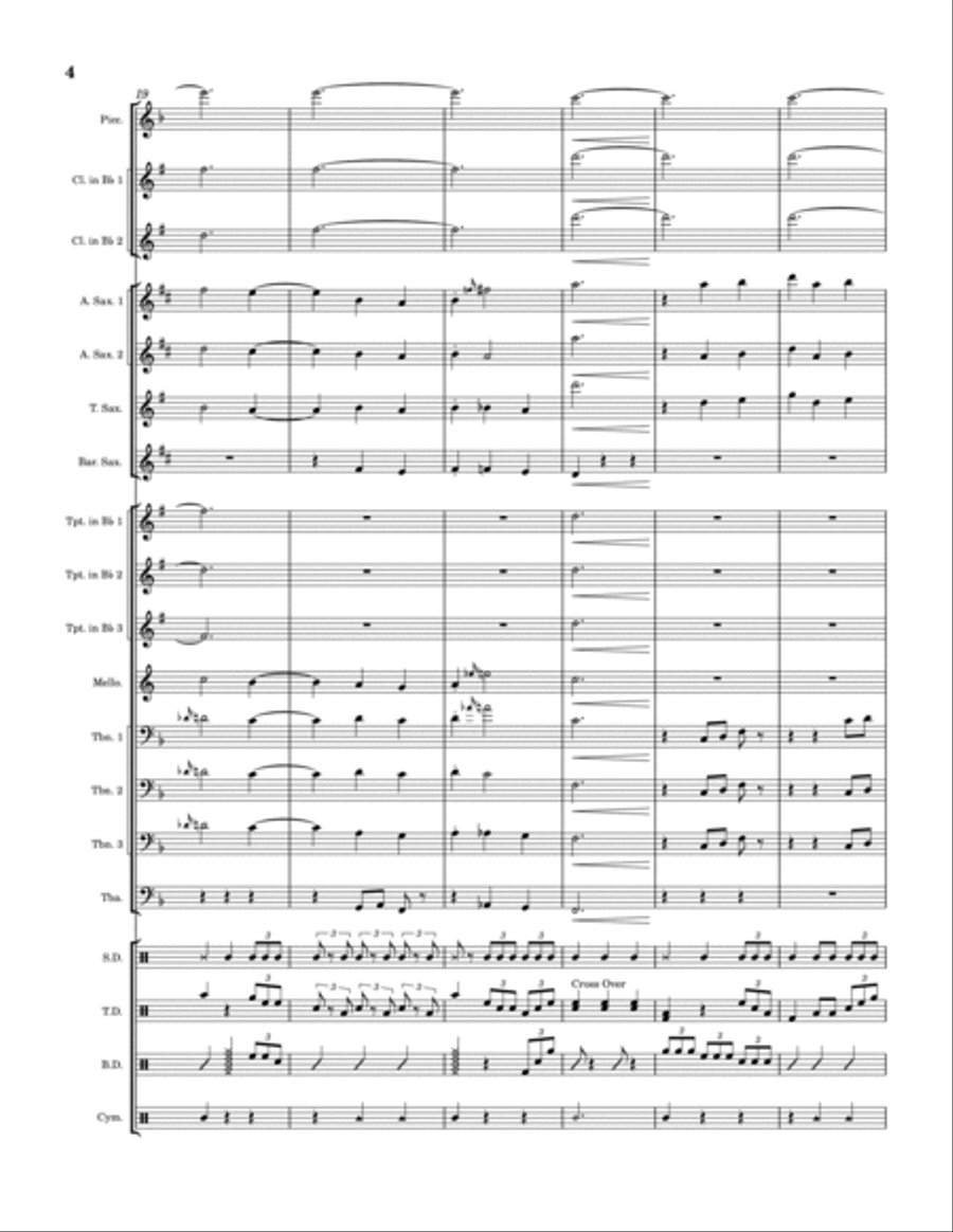 Are We Still Friends? Marching Band scores gallery preview page 4