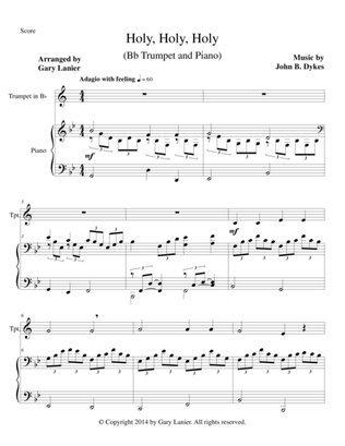 Book cover for HOLY, HOLY, HOLY (Bb Trumpet Piano and Trumpet Part)