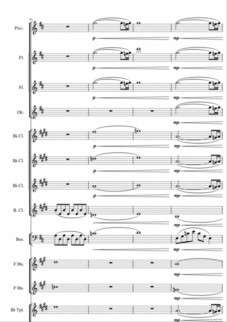Dear Mother, (If Music Could Describe You) Full Orchestra scores gallery preview page 2