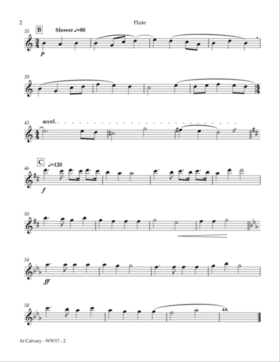 At Calvary Woodwind Quintet scores gallery preview page 3