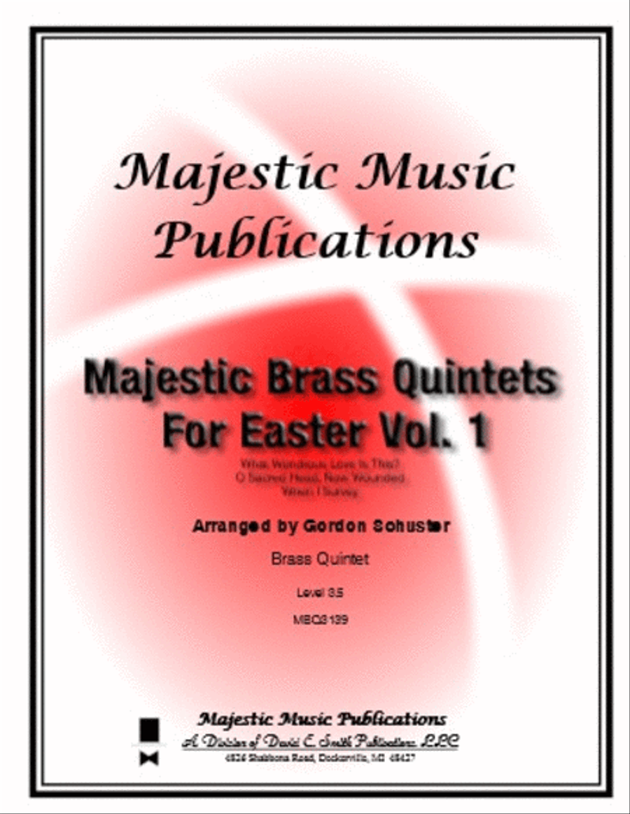 Majestic Brass Quintets for Easter, Vol. 1 Brass Quintet scores gallery preview page 1
