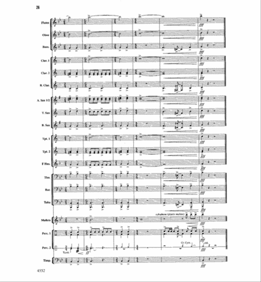 The Light Of Dawn Concert Band scores gallery preview page 25