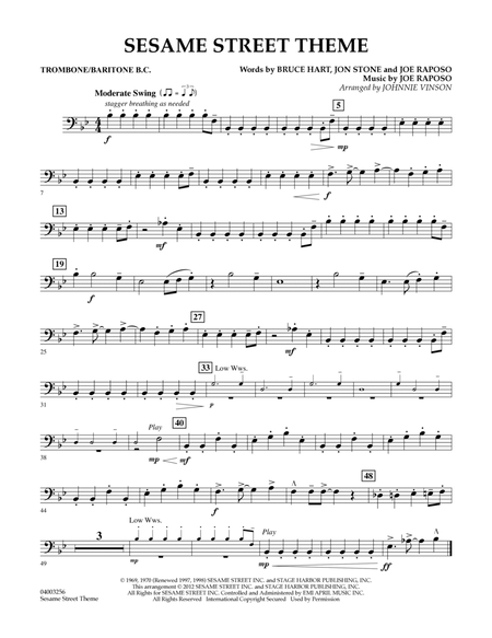 Sesame Street Theme - Trombone/Baritone B.C.