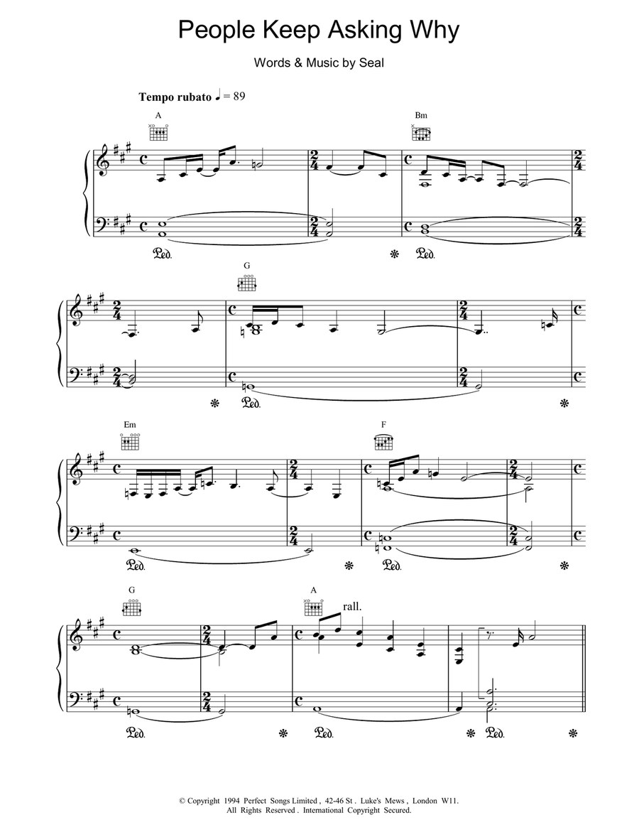 People Keep Asking Why People Keep Asking Why Piano, Vocal, Guitar scores gallery preview page 1