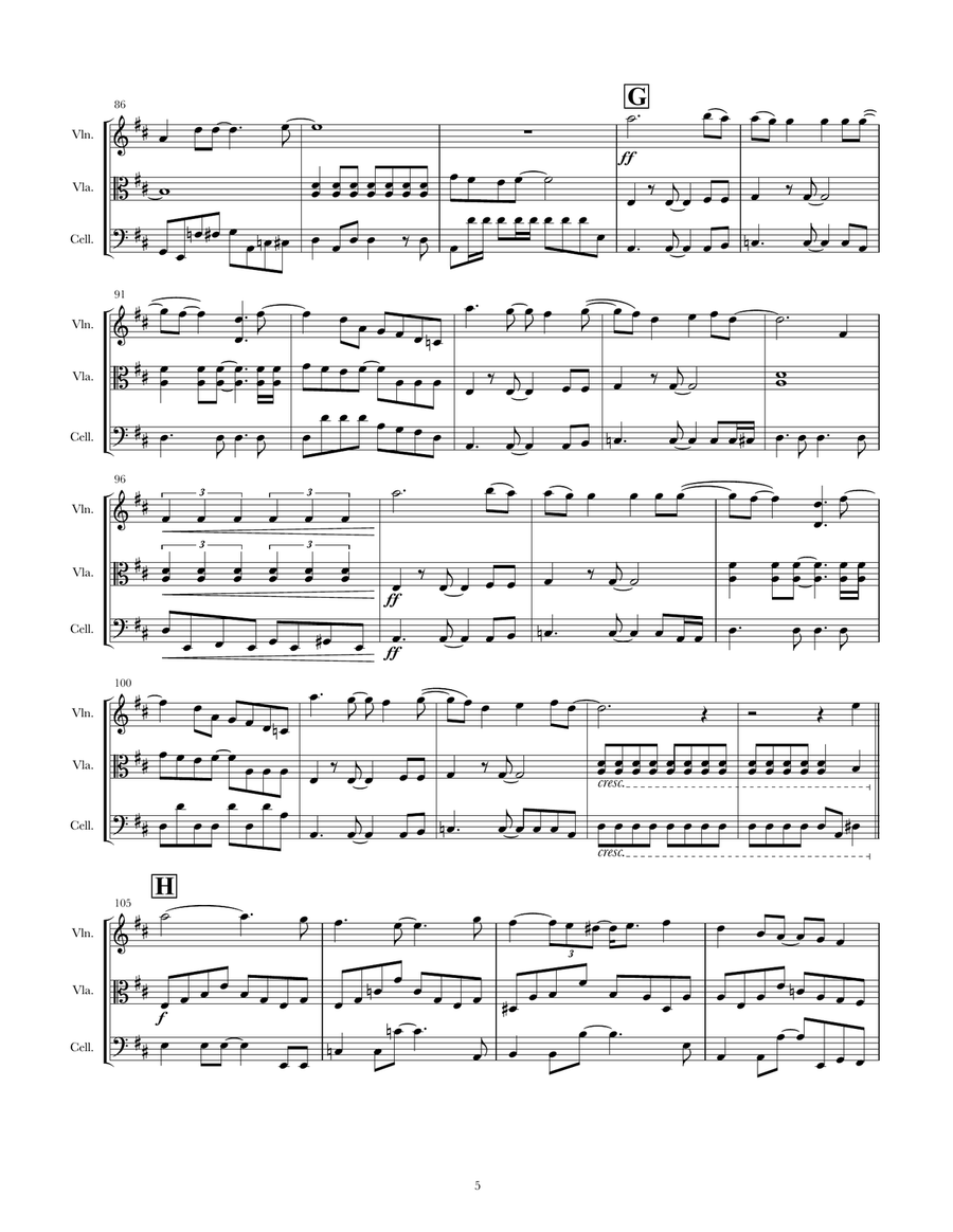 Sweet Child O' Mine Sweet Child O' Mine String Trio scores gallery preview page 5
