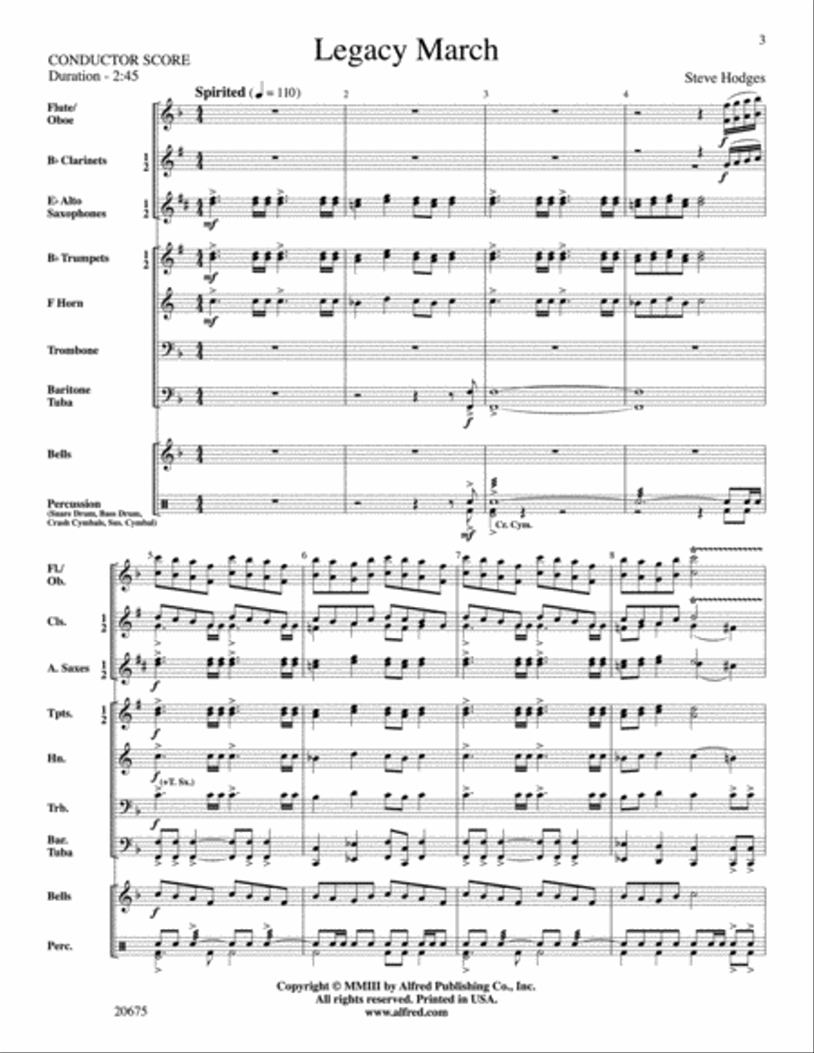Legacy March Concert Band scores gallery preview page 2