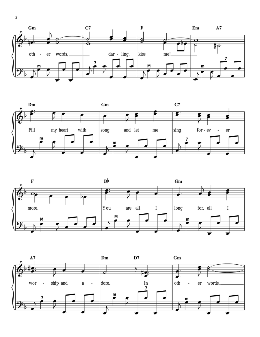Fly Me To The Moon (In Other Words) Accordion scores gallery preview page 2