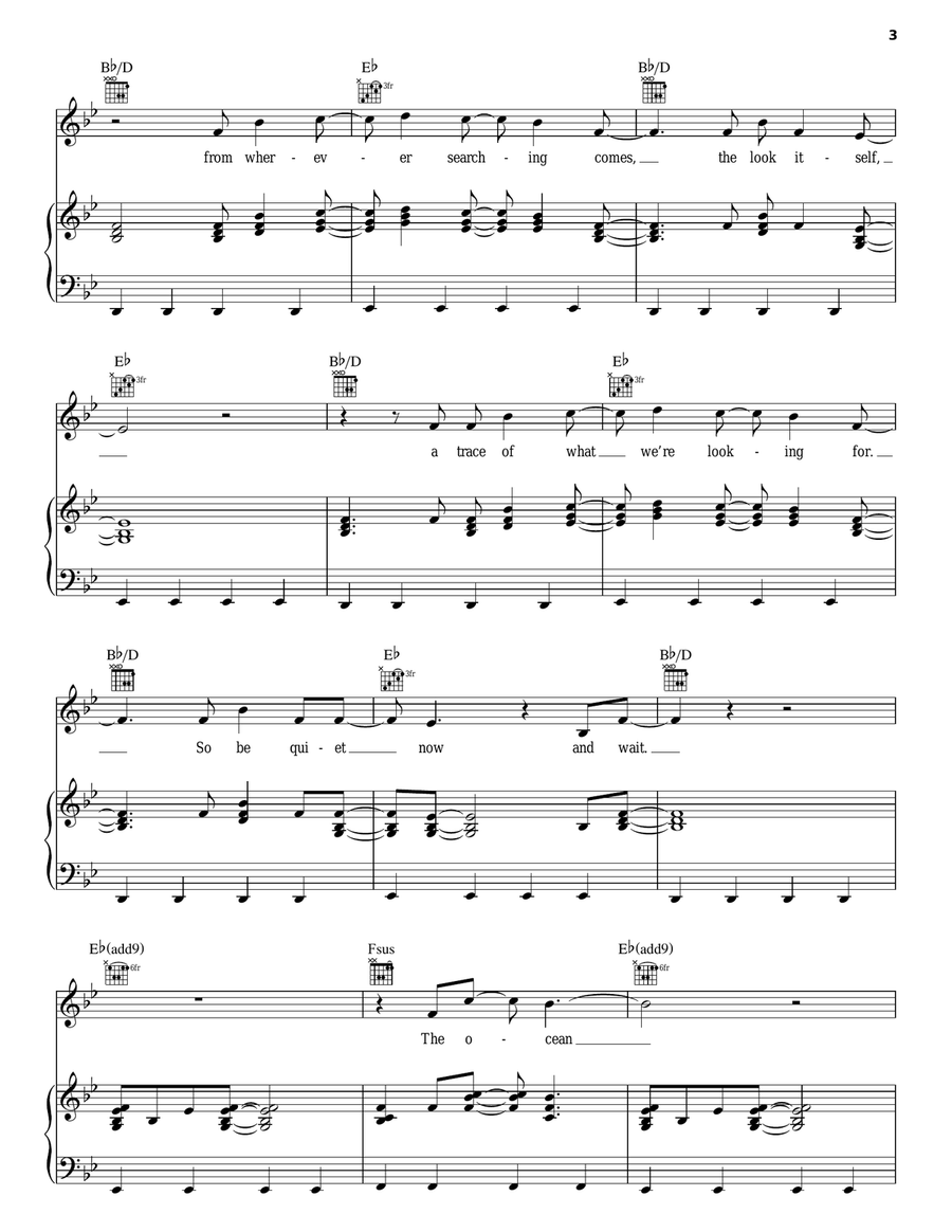Here Is Our King Piano, Vocal, Guitar scores gallery preview page 3