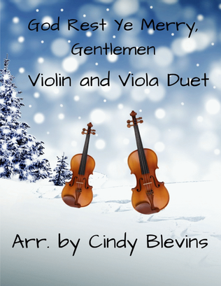 Book cover for God Rest Ye Merry, Gentlemen, for Violin and Viola Duet