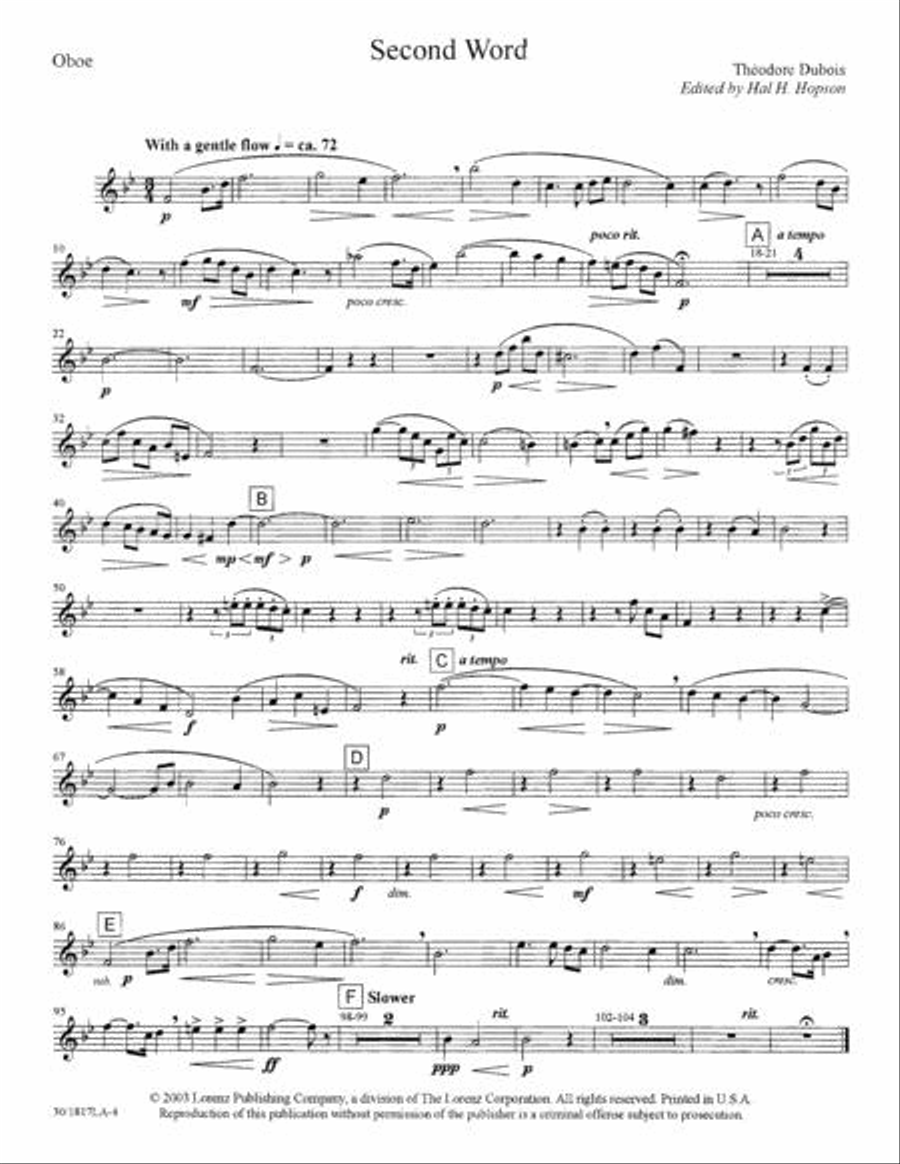 The Seven Last Words of Christ - Oboe Choir scores gallery preview page 5