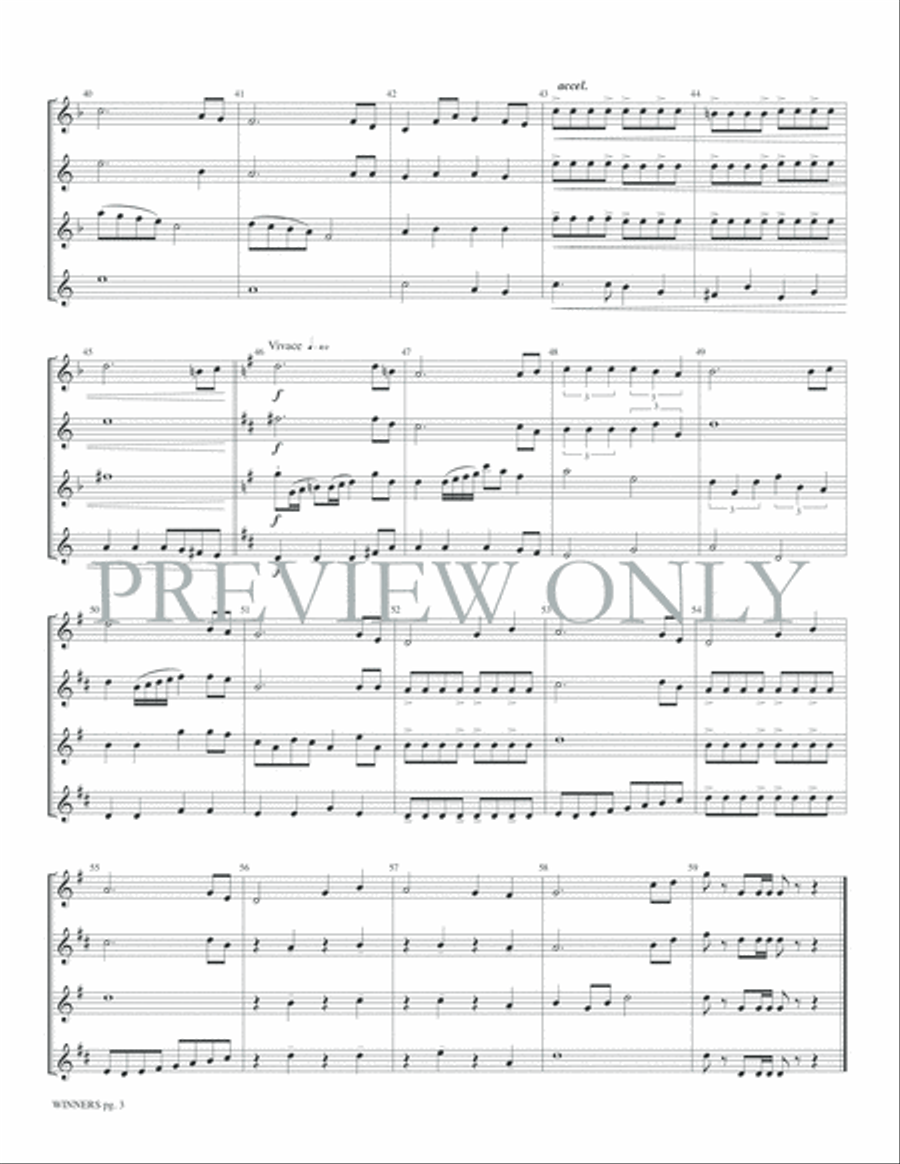 Winners Winners Small Ensemble scores gallery preview page 5