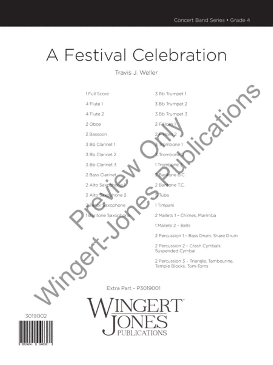 A Festival Celebration A Festival Celebration Concert Band scores gallery preview page 2