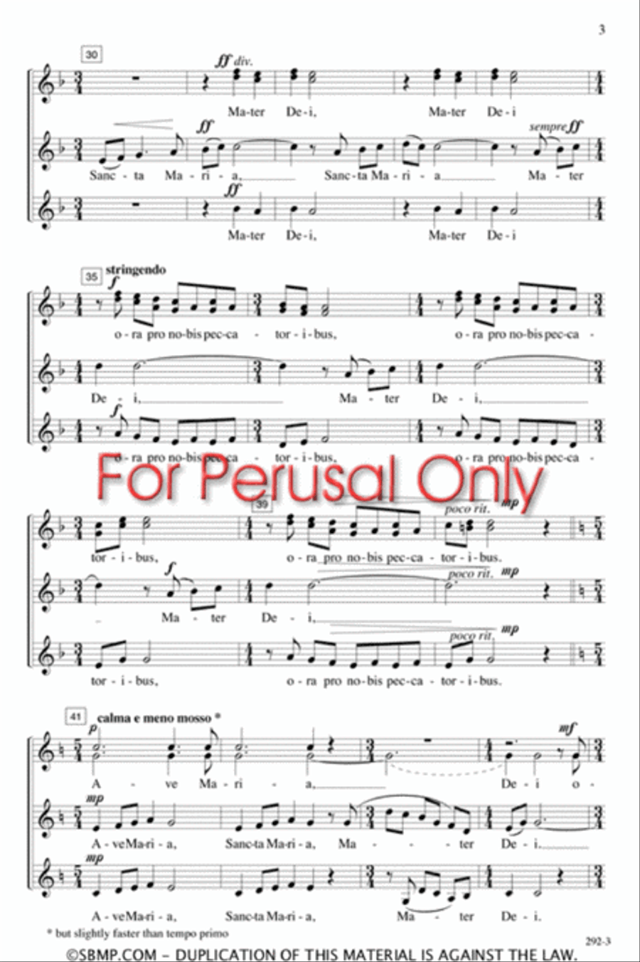 Ave Maria - SSA Octavo SSA scores gallery preview page 4