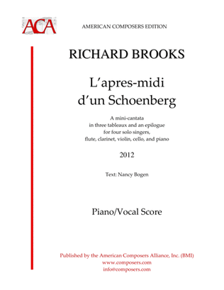 [Brooks] L'apres midi d'un Schoenberg (Piano Reduction)