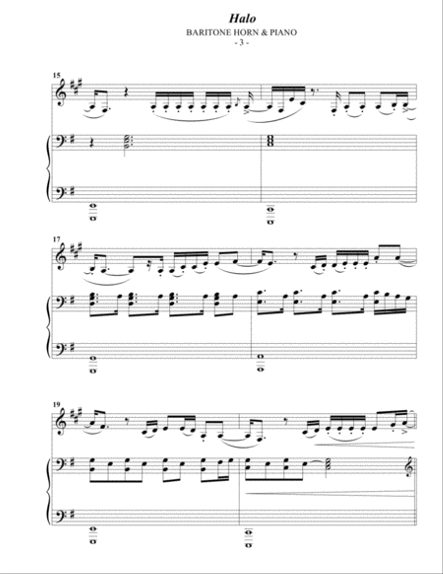 Halo Baritone Horn TC scores gallery preview page 3