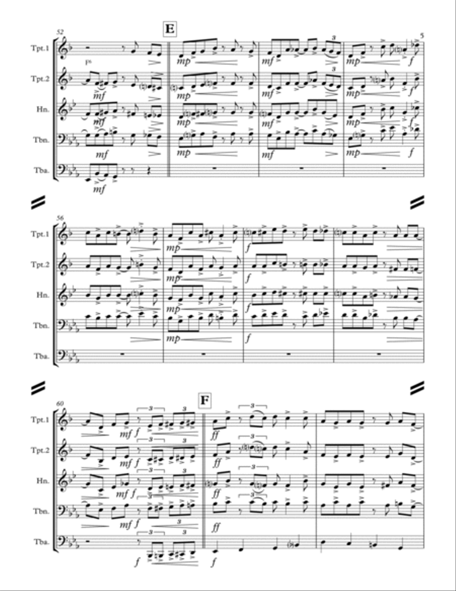 Georgia On My Mind Brass Ensemble scores gallery preview page 6