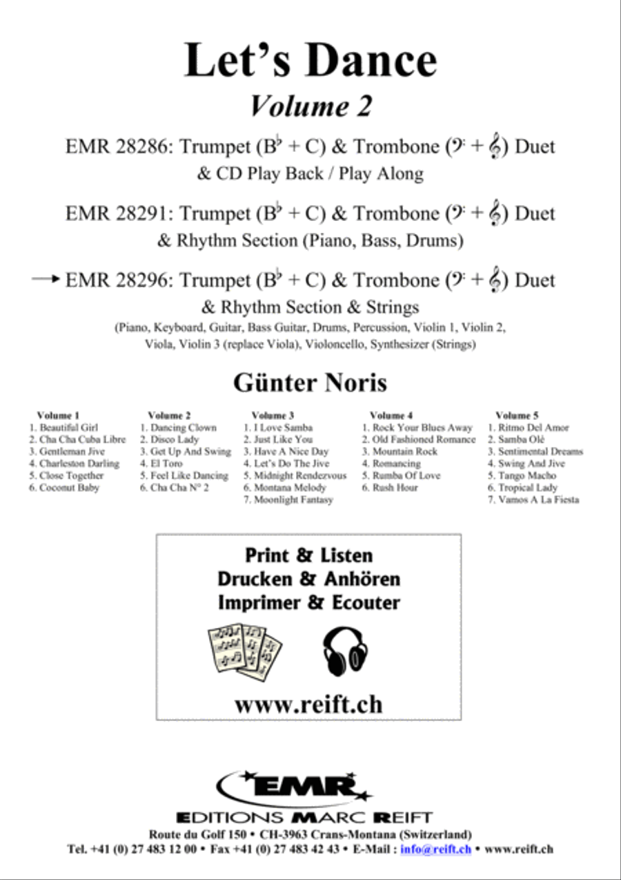 Let's Dance Volume 2 Brass Ensemble scores gallery preview page 2