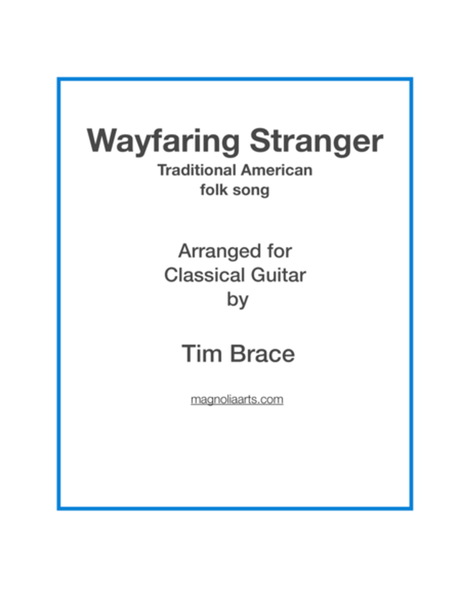 Wayfaring Stranger for solo classical guitar image number null