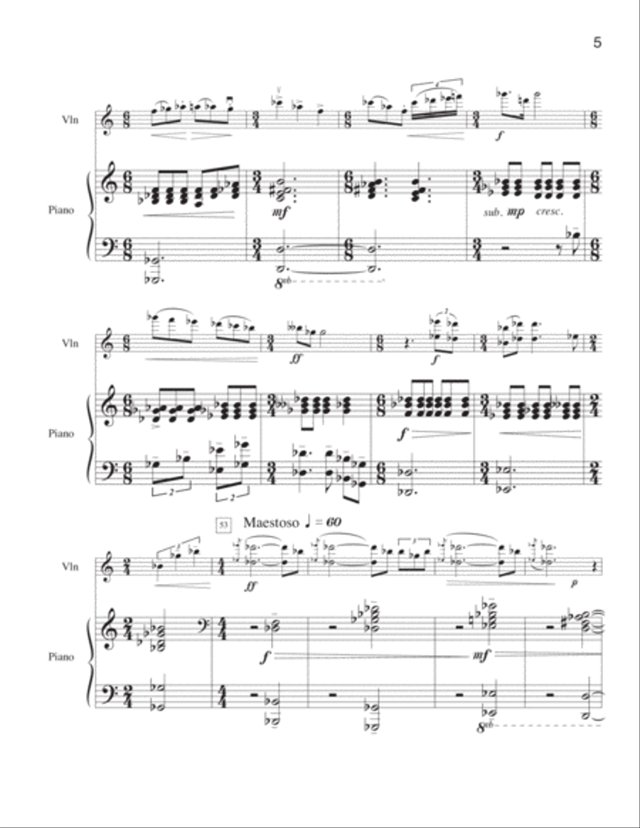 Rhapsody Violin Solo scores gallery preview page 6