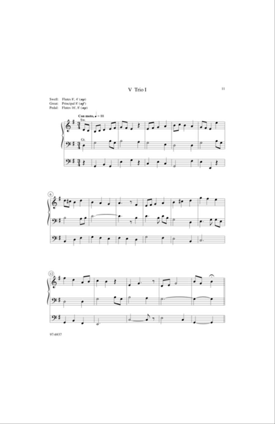 Partita on New Britain Partita on New Britain Organ scores gallery preview page 6