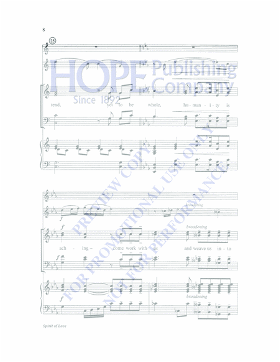 Spirit of Love 4-Part scores gallery preview page 8
