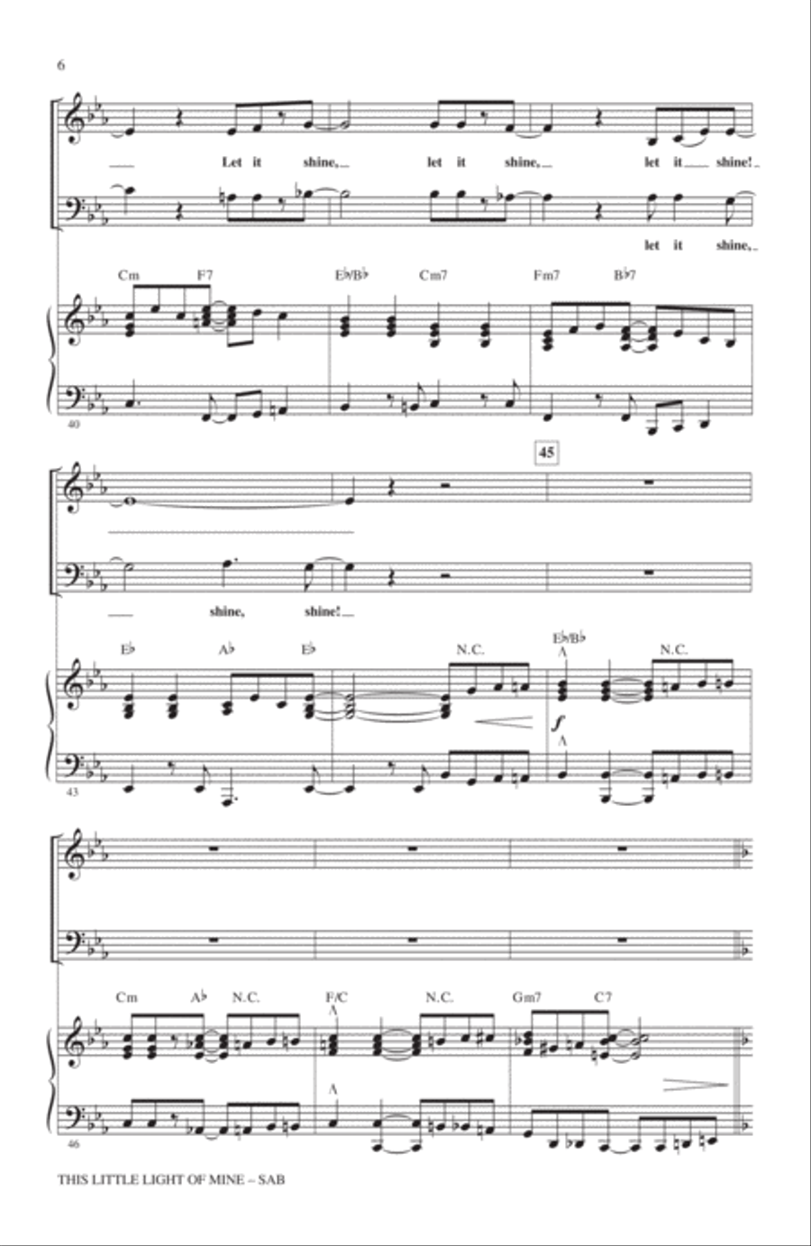 This Little Light Of Mine 3-Part scores gallery preview page 5