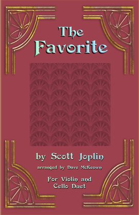 Book cover for The Favorite, Two-Step Ragtime for Violin and Cello Duet