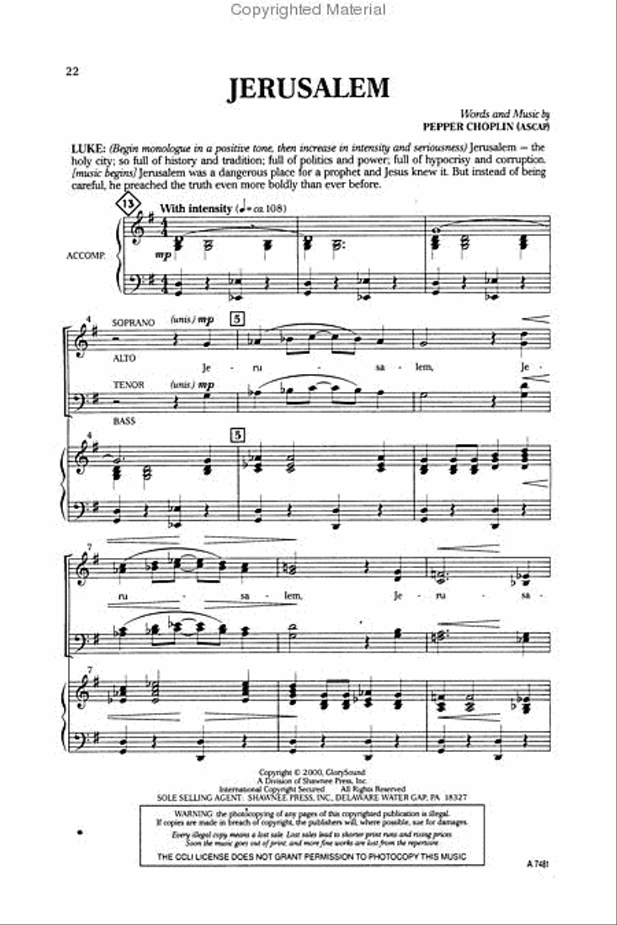 Once Upon a Tree 4-Part scores gallery preview page 3