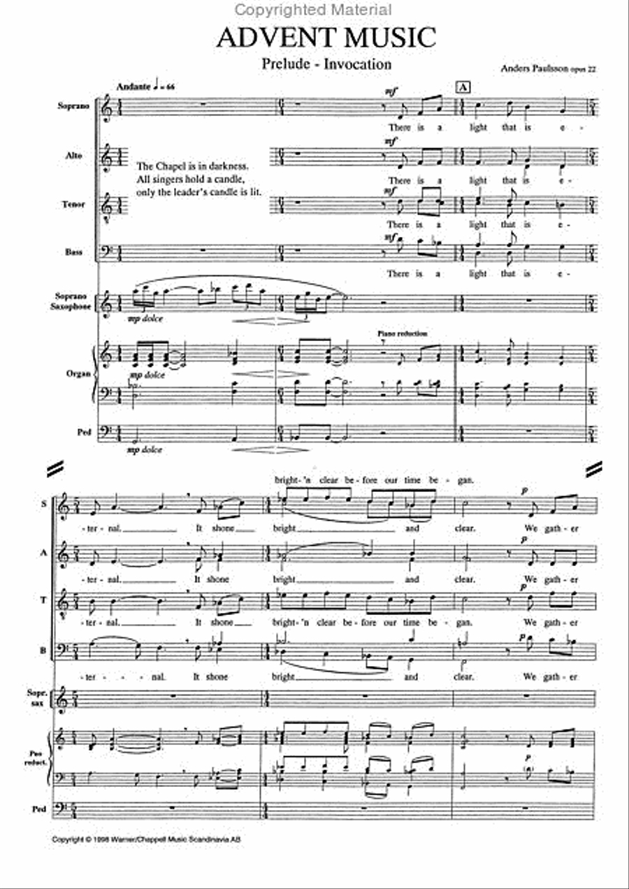 Advent Music - English version 4-Part scores gallery preview page 2