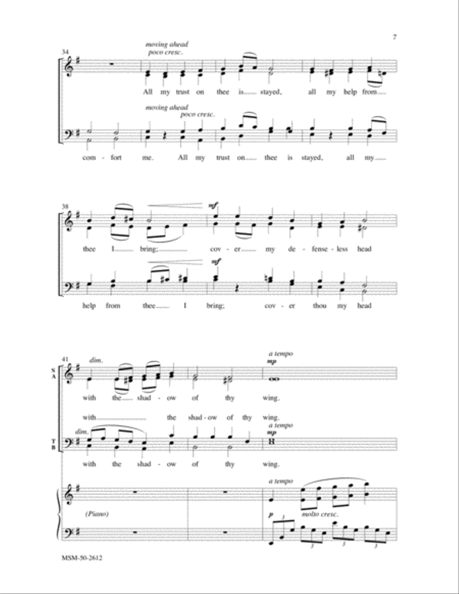 Jesus, Lover of My Soul 4-Part scores gallery preview page 4