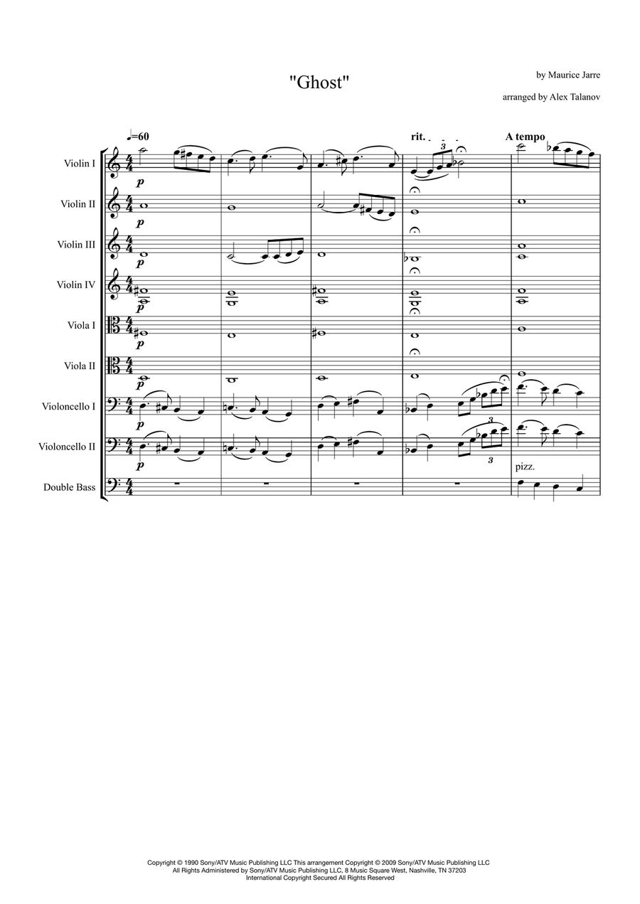 Ghost Ghost String Quartet scores gallery preview page 2