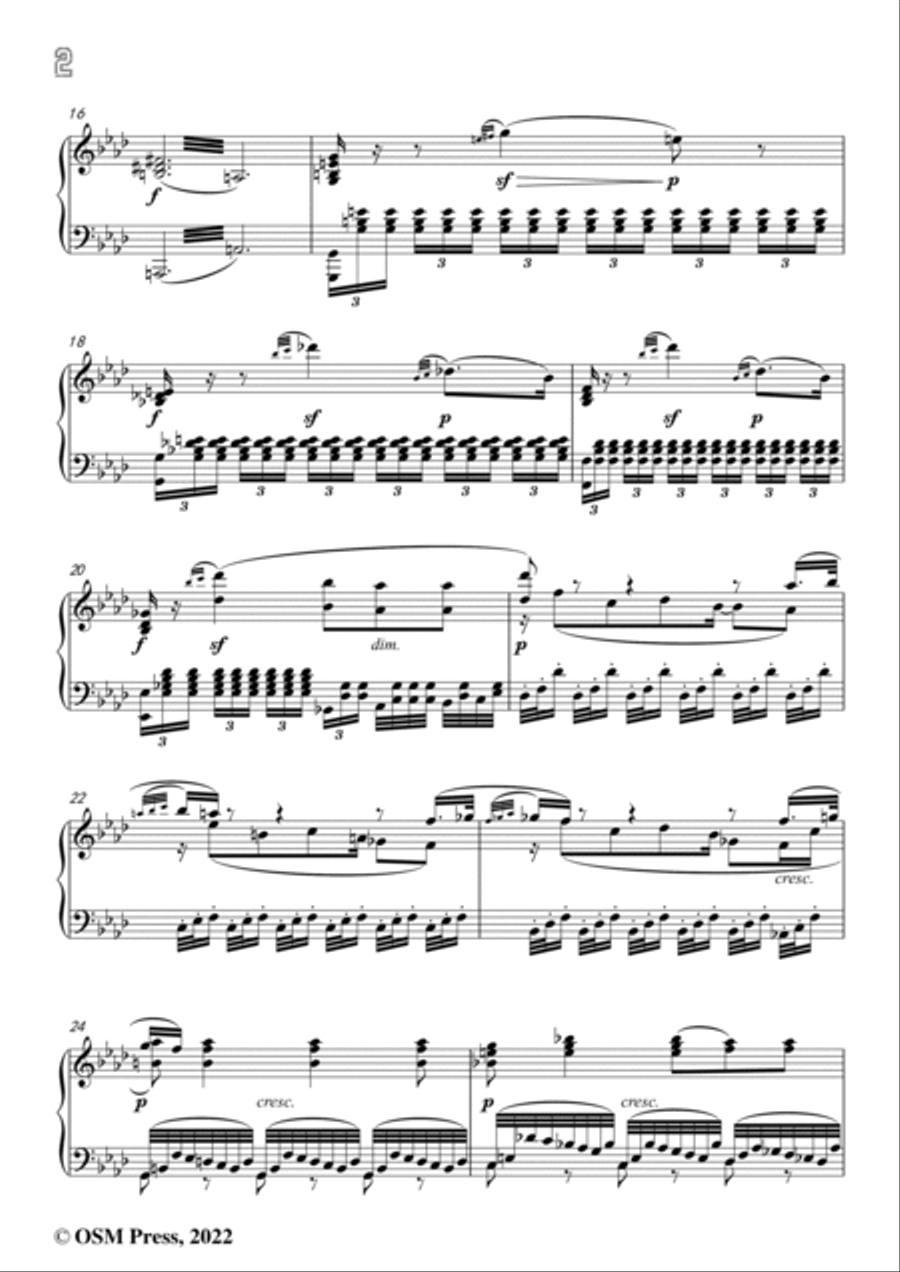 Beethoven-In des Lebens Fruehlingstagen,in a minor,from 'Fidelio,Op.72',for Voice and Piano Voice Solo scores gallery preview page 4