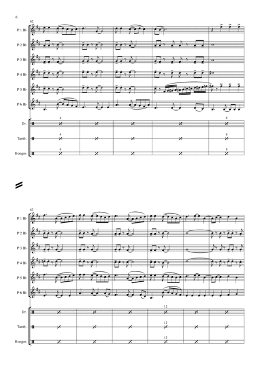 Can't Take My Eyes Off Of You Concert Band scores gallery preview page 6