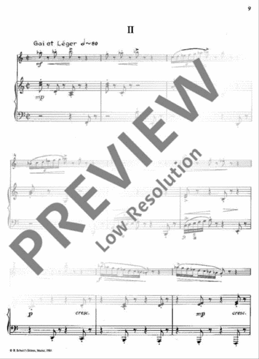 Three Pieces Three Pieces A Clarinet scores gallery preview page 10