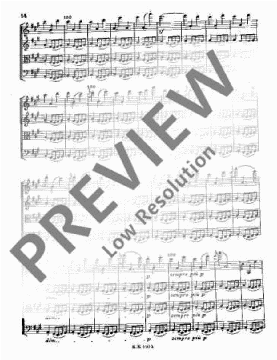 String Quartet F major String Quartet scores gallery preview page 21