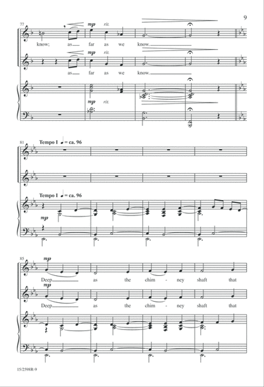Now to Sleep 2-Part scores gallery preview page 9