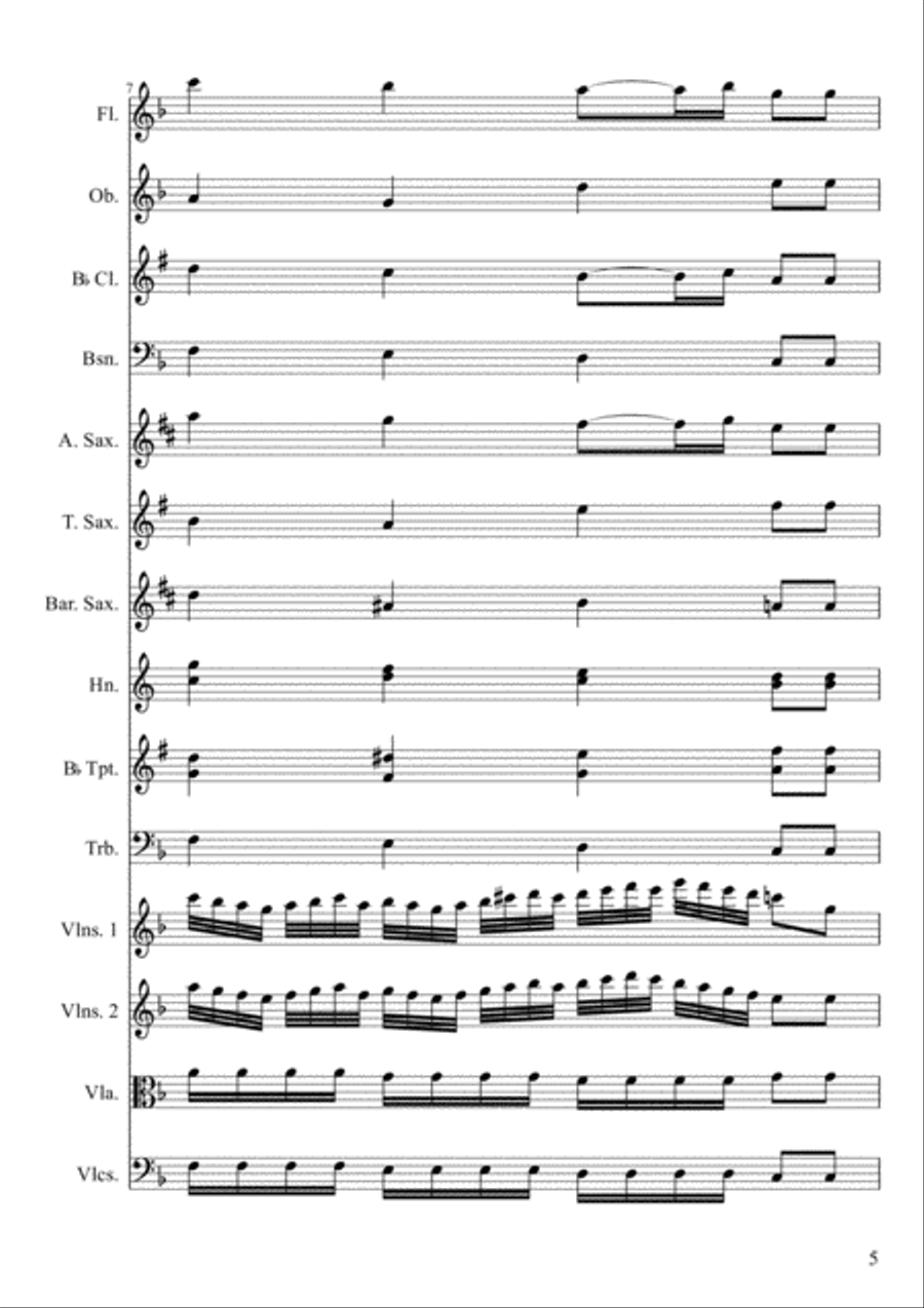 All Hail the Power of Jesus' Name, score/parts Full Orchestra scores gallery preview page 5