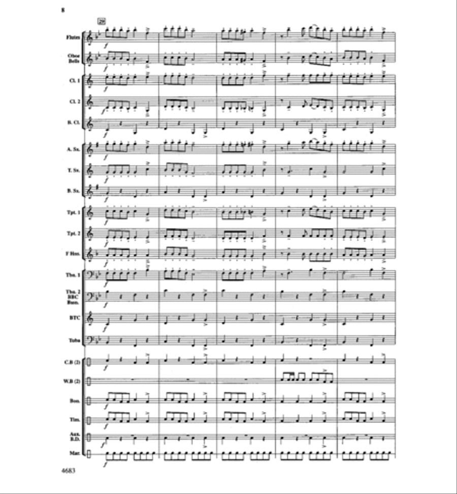 When the Koalas Do the Conga With the Kangaroos Concert Band scores gallery preview page 7
