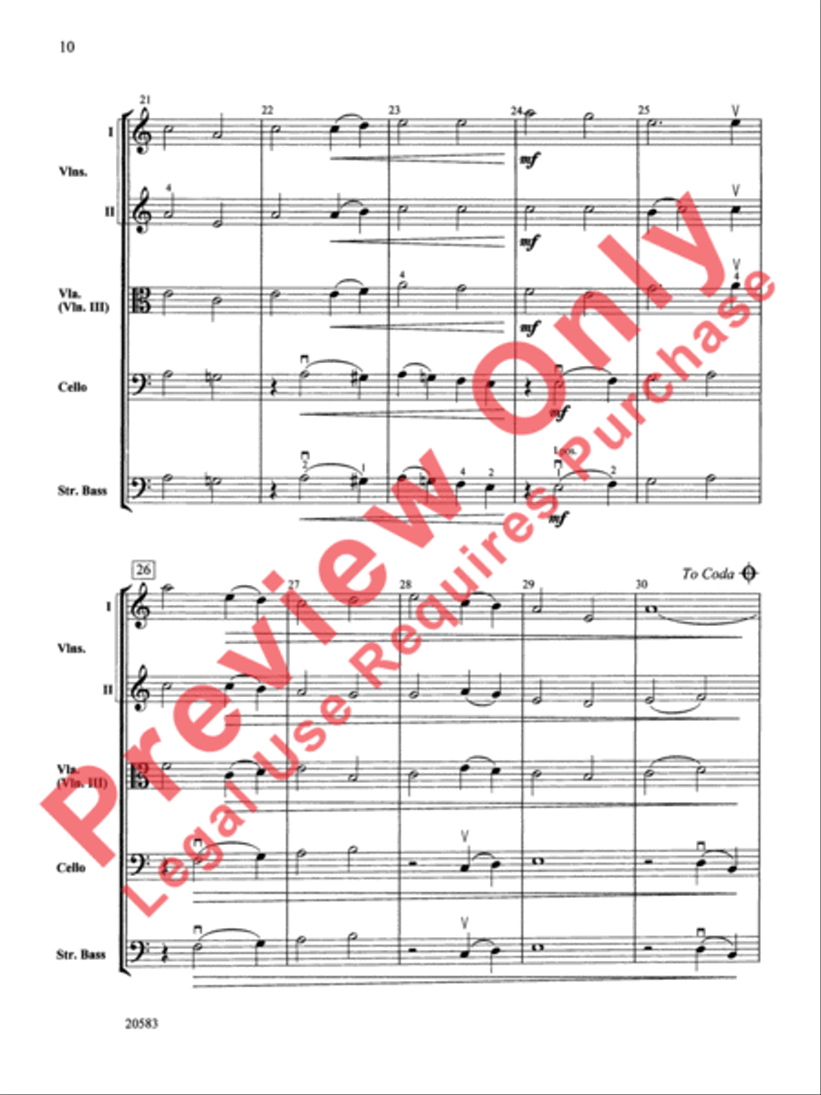 Two Israeli Folk Songs Two Israeli Folk Songs String Orchestra scores gallery preview page 10