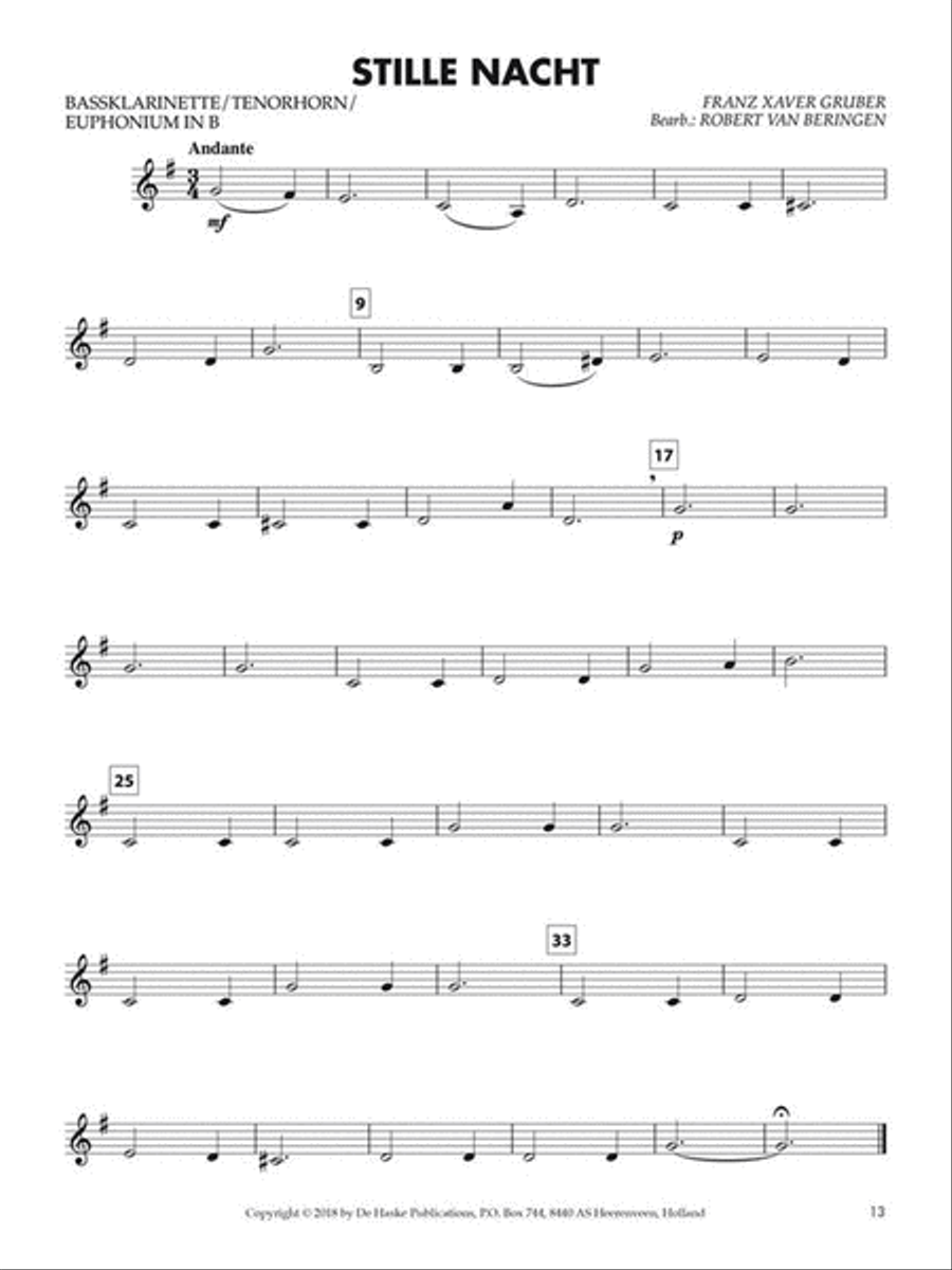 BläserKlasse Weihnachten - Bassklarinette/Tenorh. Concert Band scores gallery preview page 3